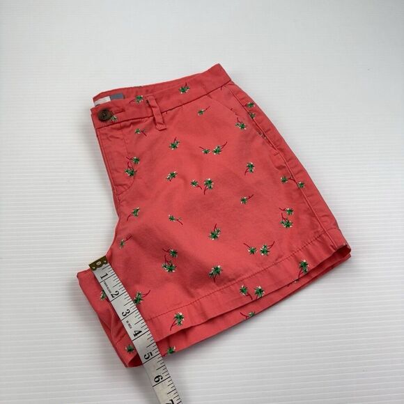 Old Navy Size 4 Pink Shorts Palm Tree Chino - Picture 7 of 7